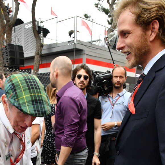 Andréa Casiraghi et son fils Sacha - Grand Prix de Formule 1 de Monaco le 27 mai 2018. © Bruno Bebert/Bestimage