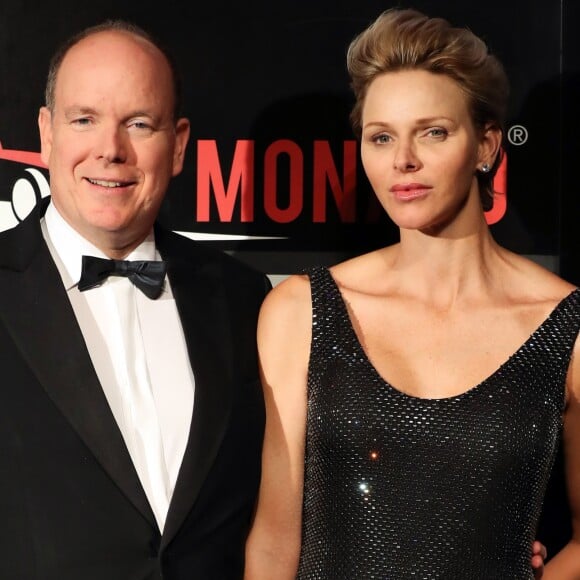 Le prince Albert II de Monaco et la princesse Charlene de Monaco - Dîner de gala en l'honneur du vainqueur du Grand Prix de Monaco au Sporting Monte-Carlo, à Monaco, le 27 mai 2018. © Bruno Bebert/Bestimage