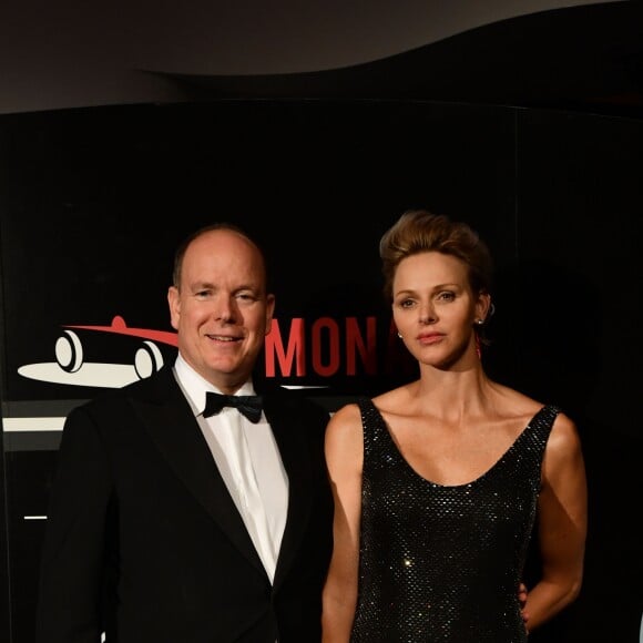 Le prince Albert II de Monaco et la princesse Charlene de Monaco - Dîner de gala en l'honneur du vainqueur du Grand Prix de Monaco au Sporting Monte-Carlo, à Monaco, le 27 mai 2018. © Bruno Bebert/Bestimage