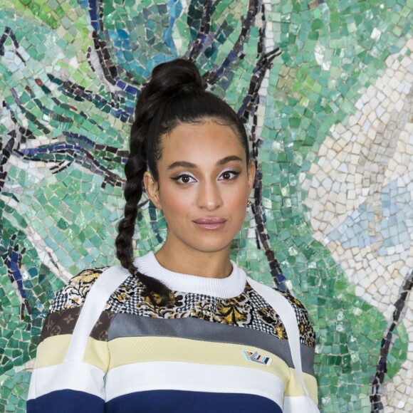 Camélia Jordana - Photocall du défilé de la collection croisière Louis Vuitton 2019 dans les jardins de la fondation d'art Maeght à Saint-Paul-De-Vence, France, le 28 mai 2018.