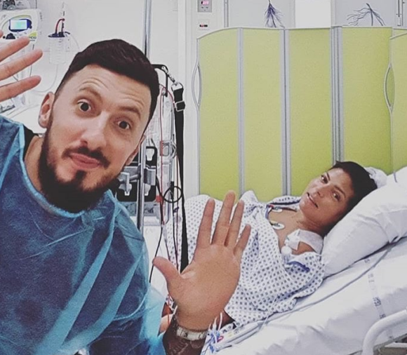 Sophia de "Secret Story 10" et son compagnon Kevin à l'hôpital - Instagram, 4 septembre 2018