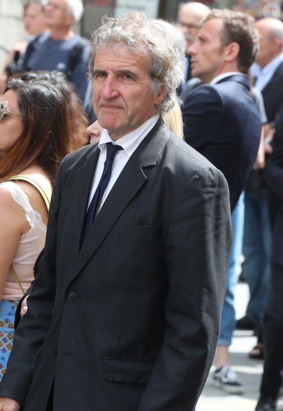 Gérard Leclerc - Sortie des obsèques de Pierre Bellemare à l'église Saint-Roch de Paris, France, le 31 mai 2018.