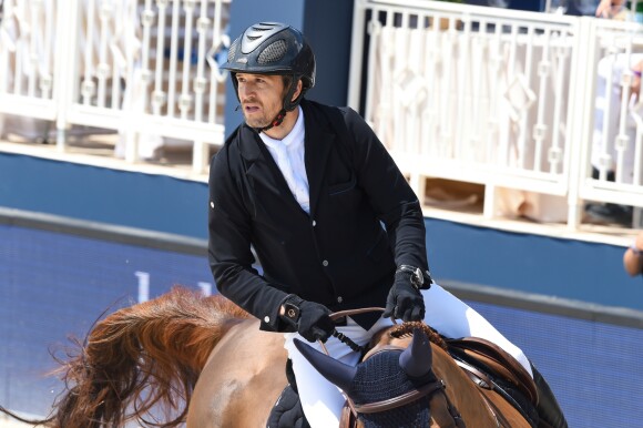 Exclusif - Guillaume Canet - Pour la cinquième année consécutive, le Longines Athina Onassis Horse Show ("LAOHS"), s'installe sur la mythique plage de Pampelonne, située sur la Presqu'île de Saint-Tropez. Cet évènement d'exception est orchestré par la célèbre cavalière Athina Onassis. Le 31 mai 2018. © Lionel Urman / Bestimage
