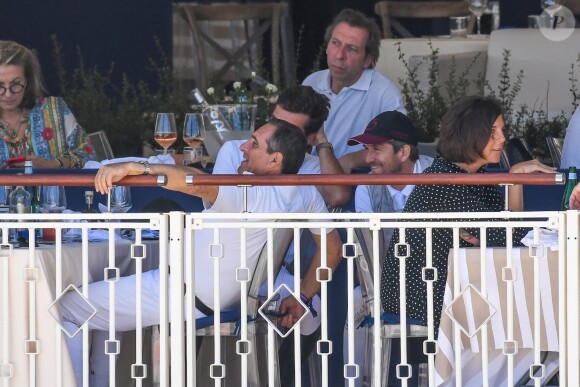 Exclusif - Guillaume Canet assiste à la 5ème édition du "Longines Athina Onassis Horse Show (LAOHS)", sur la mythique plage de Pampelonne. Cet évènement d'exception est orchestré par la célèbre cavalière Athina Onassis. Ramatuelle, le 31 mai 2018. © Lionel Urman/Bestimage