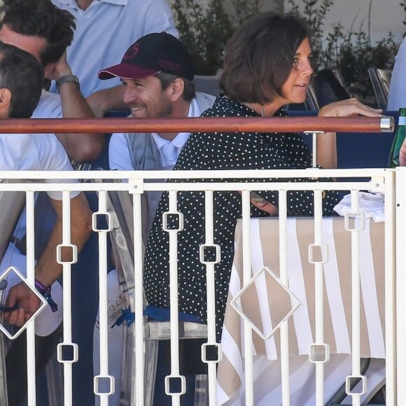 Exclusif - Guillaume Canet assiste à la 5ème édition du "Longines Athina Onassis Horse Show (LAOHS)", sur la mythique plage de Pampelonne. Cet évènement d'exception est orchestré par la célèbre cavalière Athina Onassis. Ramatuelle, le 31 mai 2018. © Lionel Urman/Bestimage