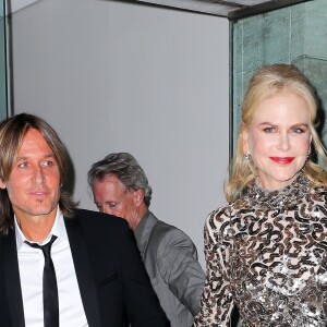 Keith Urban et sa femme Nicole Kidman à la sortie du Gala American Songbook au Lincoln Center à New York, le 29 mai 2018.