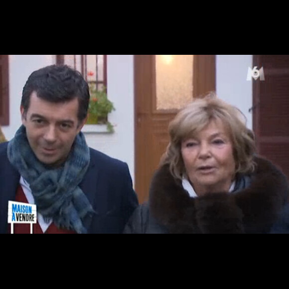 Stéphane Plaza et sa mère dans Maison à vendre sur M6. Le 4 mars 2015.