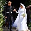 Le prince Harry et la duchesse Meghan de Sussex (Meghan Markle) le 19 mai 2018 à Windsor le jour de leur mariage.