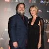 Russel Crowe, Conny Nielsen au concert caritatif "Il Gladiatore" à Rome, le 6 juin 2018.