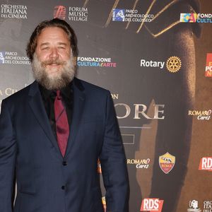 Russel Crowe au concert caritatif "Il Gladiatore" à Rome, le 6 juin 2018.