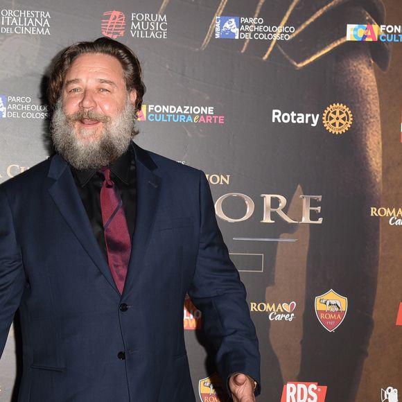Russel Crowe au concert caritatif "Il Gladiatore" à Rome, le 6 juin 2018.