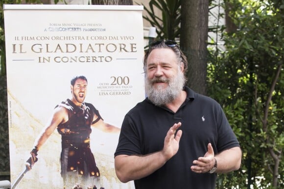 Russell Crowe à Rome, le 5 juin 2018