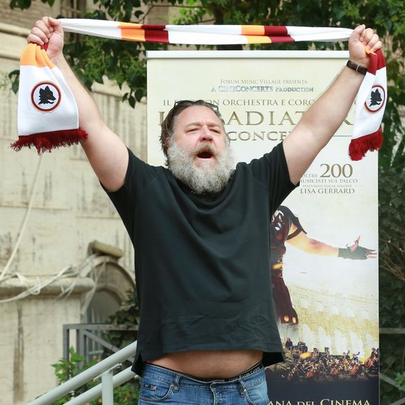 Russell Crowe à Rome, le 5 juin 2018