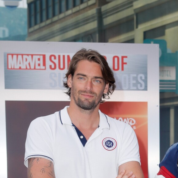 Camille Lacourt à la soirée d'inauguration de la saison "Marvel - Summer of Super Heroes (l'été des super-héros)" au parc Walt Disney Studios à Disneyland Paris. Marne-la-Vallée, le 9 juin 2018. © CVS/Bestimage