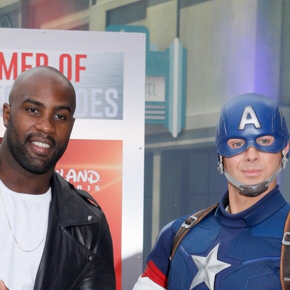 Teddy Riner à la soirée d'inauguration de la saison "Marvel - Summer of Super Heroes (l'été des super-héros)" au parc Walt Disney Studios à Disneyland Paris. Marne-la-Vallée, le 9 juin 2018. © CVS/Bestimage