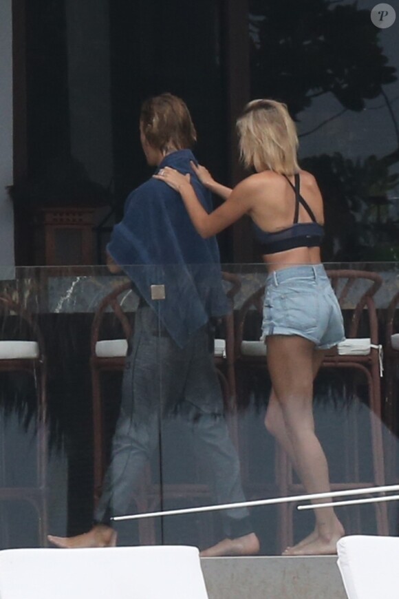 Justin Bieber et Hailey Baldwin à Miami, le 11 juin 2018.