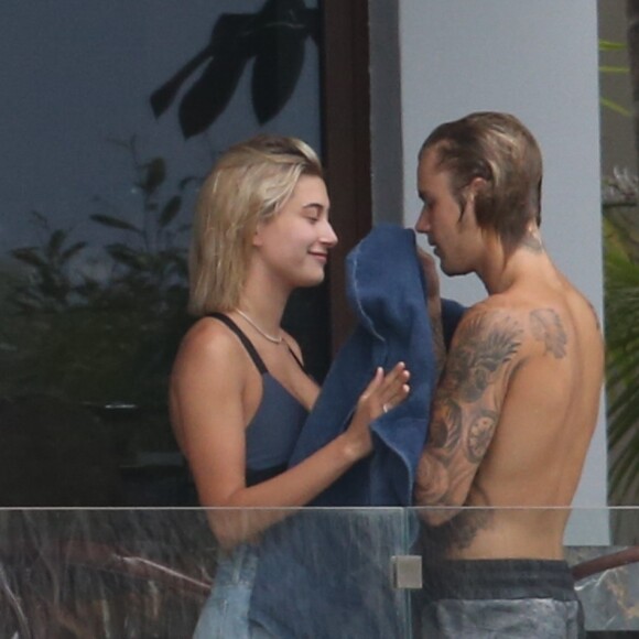 Justin Bieber et Hailey Baldwin à Miami, le 11 juin 2018.