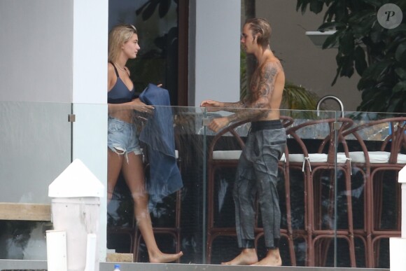 Justin Bieber et Hailey Baldwin à Miami, le 11 juin 2018.