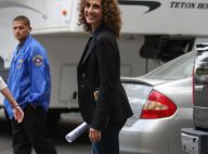Melina Kanakaredes et Gary Sinise sur le tournage des "Experts : Manhattan"... c'est la grande rigolade !