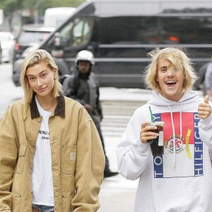 Justin Bieber et Hailey Baldwin à New York, le 13 juin 2018.