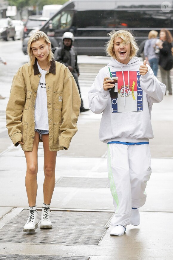 Justin Bieber et Hailey Baldwin à New York, le 13 juin 2018.