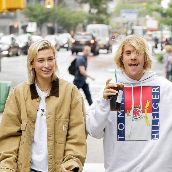 Justin Bieber et Hailey Baldwin à New York, le 13 juin 2018.