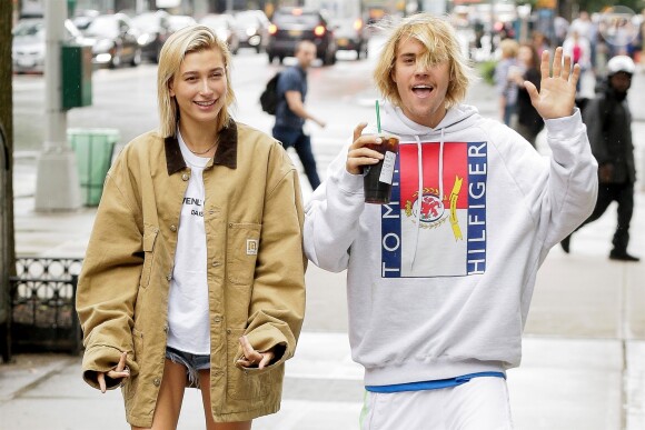 Justin Bieber et Hailey Baldwin à New York, le 13 juin 2018.