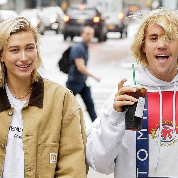 Justin Bieber et Hailey Baldwin à New York, le 13 juin 2018.