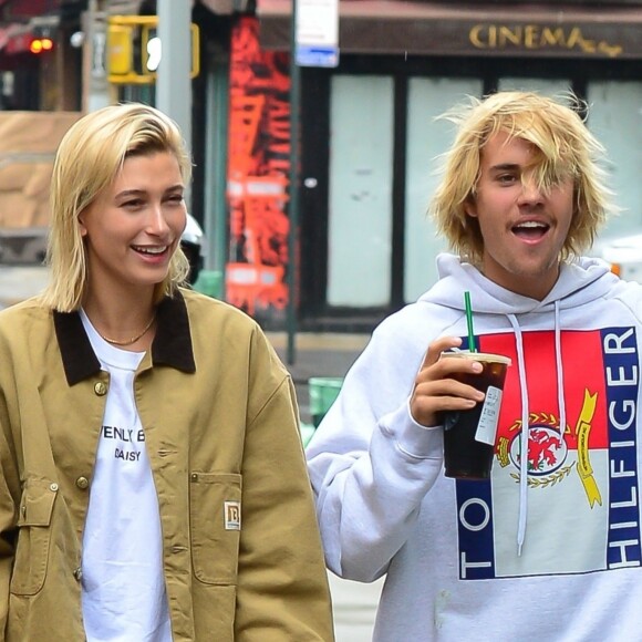 Justin Bieber et Hailey Baldwin à New York, le 13 juin 2018.