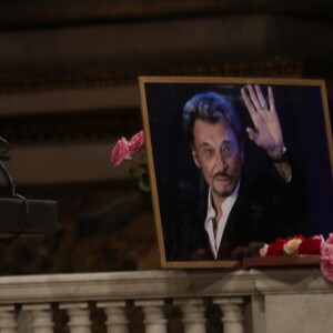 Le chanteur Chris Evans lors de la messe hommage pour le 75ème anniversaire de Johnny Hallyday en l'église de La Madeleine à Paris le 15 juin 2018. 15/06/2018 - Paris