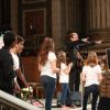 Le guitariste Chris Evans lors de la messe hommage pour le 75ème anniversaire de Johnny Hallyday en l'église de La Madeleine à Paris le 15 juin 2018. 15/06/2018 - Paris