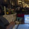 Illustration lors de la messe hommage pour le 75ème anniversaire de Johnny Hallyday en l'église de La Madeleine à Paris le 15 juin 2018. 15/06/2018 - Paris