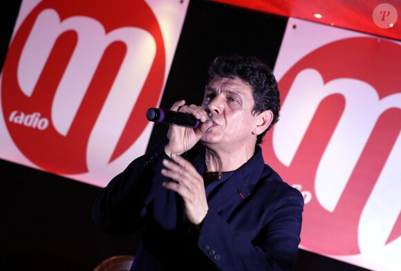Exclusif - Marc Lavoine en concert privé organisé par la station M Radio sur un bateau mouche qui naviguait sur la Seine à Paris, le 12 juin 2018. © Dominique Jacovides/Bestimage