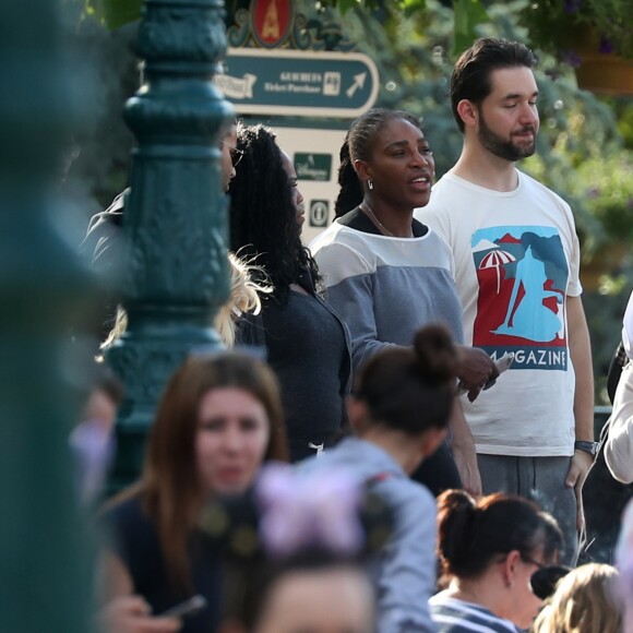 Exclusif - Serena Williams a visité le parc Disneyland Paris avec son mari Alexis Ohanian et leur fille Alexis Olympia Ohanian Jr et des membres de leur famille dont Oracene Price à Marne-la-Vallée le 7 juin 2018.