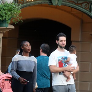 Exclusif - Serena Williams a visité le parc Disneyland Paris avec son mari Alexis Ohanian et leur fille Alexis Olympia Ohanian Jr et des membres de leur famille dont Oracene Price à Marne-la-Vallée le 7 juin 2018.