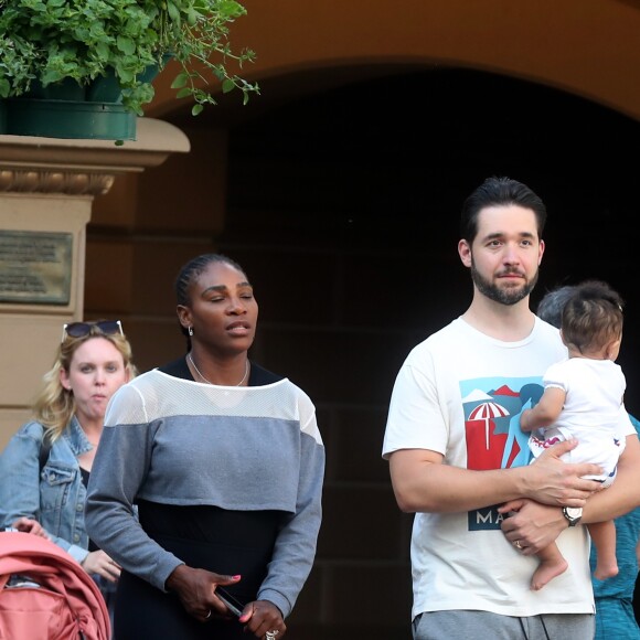 Exclusif - Serena Williams a visité le parc Disneyland Paris avec son mari Alexis Ohanian et leur fille Alexis Olympia Ohanian Jr et des membres de leur famille dont Oracene Price à Marne-la-Vallée le 7 juin 2018.