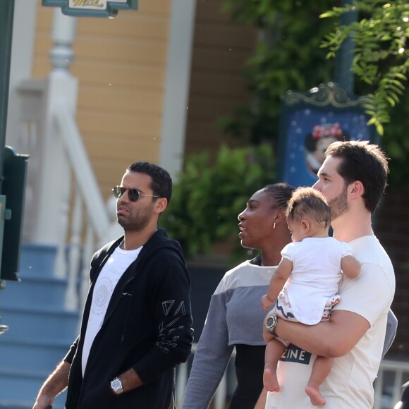 Exclusif - Serena Williams a visité le parc Disneyland Paris avec son mari Alexis Ohanian et leur fille Alexis Olympia Ohanian Jr et des membres de leur famille dont Oracene Price à Marne-la-Vallée le 7 juin 2018.