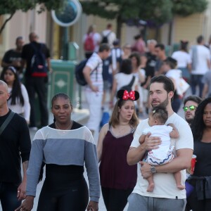 Exclusif - Serena Williams a visité le parc Disneyland Paris avec son mari Alexis Ohanian et leur fille Alexis Olympia Ohanian Jr et des membres de leur famille dont Oracene Price à Marne-la-Vallée le 7 juin 2018.