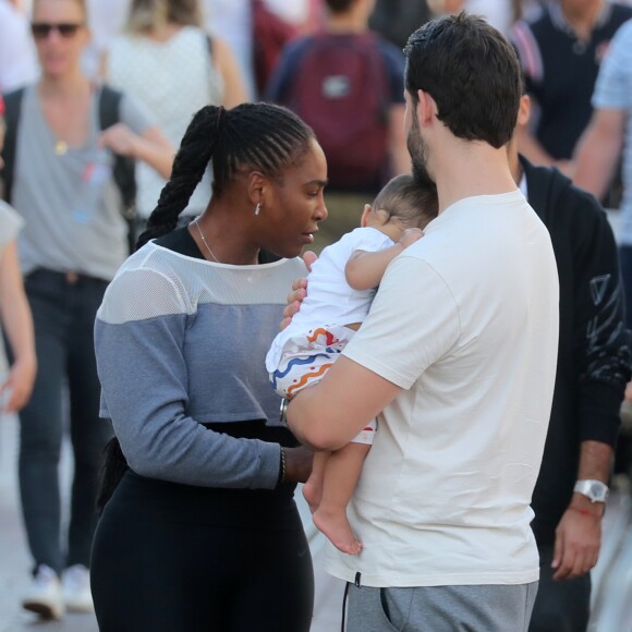 Exclusif - Serena Williams a visité le parc Disneyland Paris avec son mari Alexis Ohanian et leur fille Alexis Olympia Ohanian Jr et des membres de leur famille dont Oracene Price à Marne-la-Vallée le 7 juin 2018.