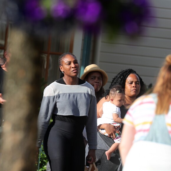 Exclusif - Serena Williams a visité le parc Disneyland Paris avec son mari Alexis Ohanian et leur fille Alexis Olympia Ohanian Jr et des membres de leur famille dont Oracene Price à Marne-la-Vallée le 7 juin 2018.