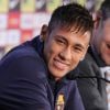 Presentation du nouveau joueur du FC Barcelone Neymar da Silva Santos Junior au camp Nou a Barcelone le 03/06/2013
