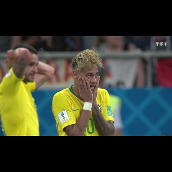 Neymar lors du match de la Coupe du monde 2018 Brésil-Suisse - TF1, 17 juin 2018