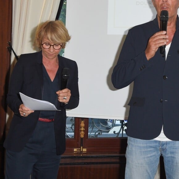 Semi-exclusif - Ariane Massenet et Dominique Desseigne - Vente aux enchères "Les Vendanges Solidaires Barriére" au Fouquet's, Hôtel Barrière à Paris le 18 juin 2018. © Coadic Guirec/Bestimage