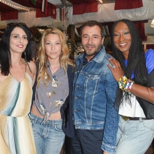 Exclusif - Bernard Montiel, Sylvie Ortega Munos, Laura Smet, Nadège Beausson-Diagne - Soirée d'inauguration de la 35ème fête foraine des Tuileries au Jardin des Tuileries à Paris, le 22 juin 2018. © Coadic Guirec/Baldini/Bestimage