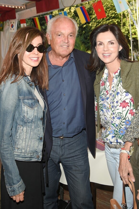 Exclusif - Anne Parillaud, Christian Bîmes et Caroline Barclay - Soirée d'inauguration de la 35ème fête foraine des Tuileries au Jardin des Tuileries à Paris, le 22 juin 2018. © Coadic Guirec/Baldini/Bestimage