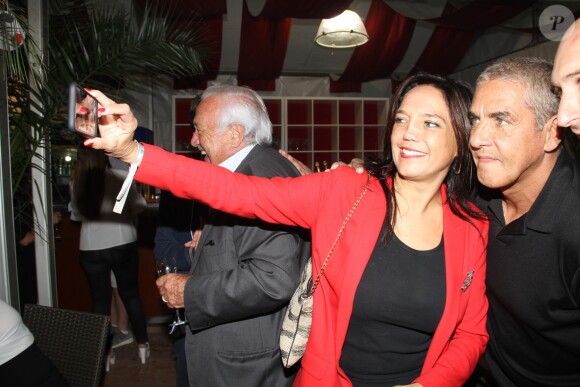 Exclusif - Marcel Campion, sa fille Singrid Campion, Samy Naceri - Soirée d'inauguration de la 35ème fête foraine des Tuileries au Jardin des Tuileries à Paris, le 22 juin 2018. © Coadic Guirec/Baldini/Bestimage