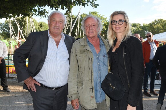 Marcel Campion, Didier Barbelivien et sa femme Laure - Soirée d'inauguration de la 35ème fête foraine des Tuileries au Jardin des Tuileries à Paris, le 22 juin 2018. © Coadic Guirec/Baldini/Bestimage