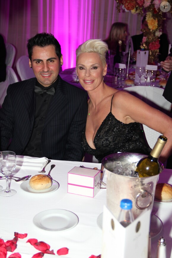Brigitte Nielsen et son mari Mattia Dessi - Diner de la 36e édition du Prix 'The Best' à Paris le 11 décembre 2012.