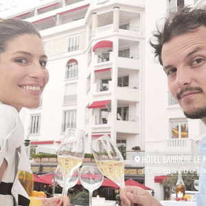 Laury Thilleman et son amoureux le chef Juan Arbelaez profite d'un séjour de rêve à l'Hôtel Barrière Le Majestic à Cannes, le week-end du 23 et 24 juin 2018.