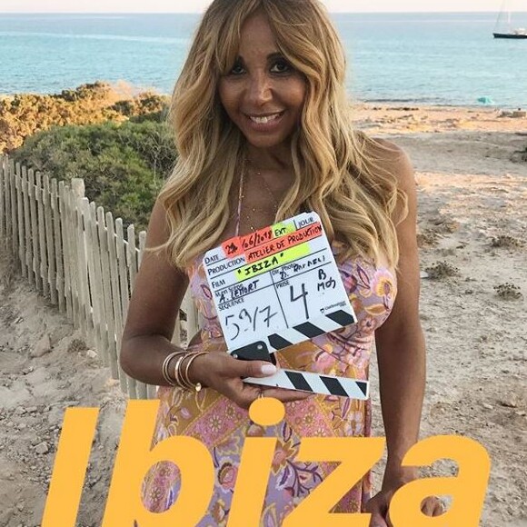 JoeyStarr et Cathy Guetta sur la tournage du film "Ibiza", à Ibiza. Instagram, juin 2018.